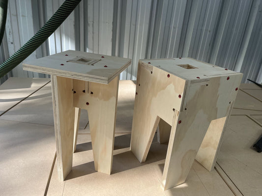 Childs plywood stool - Pair